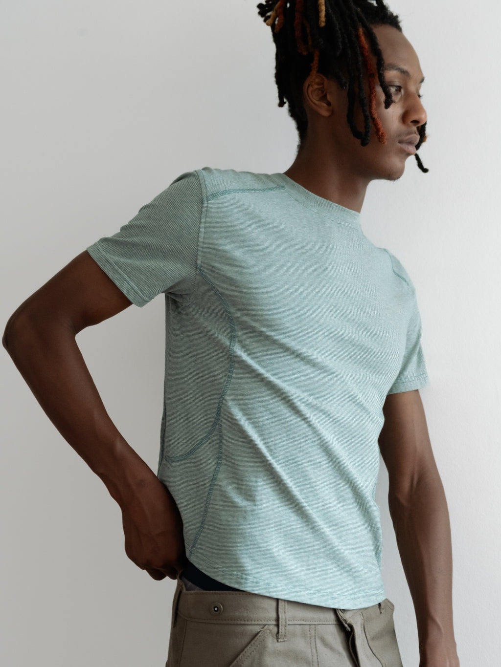 Technical Stripe Tee