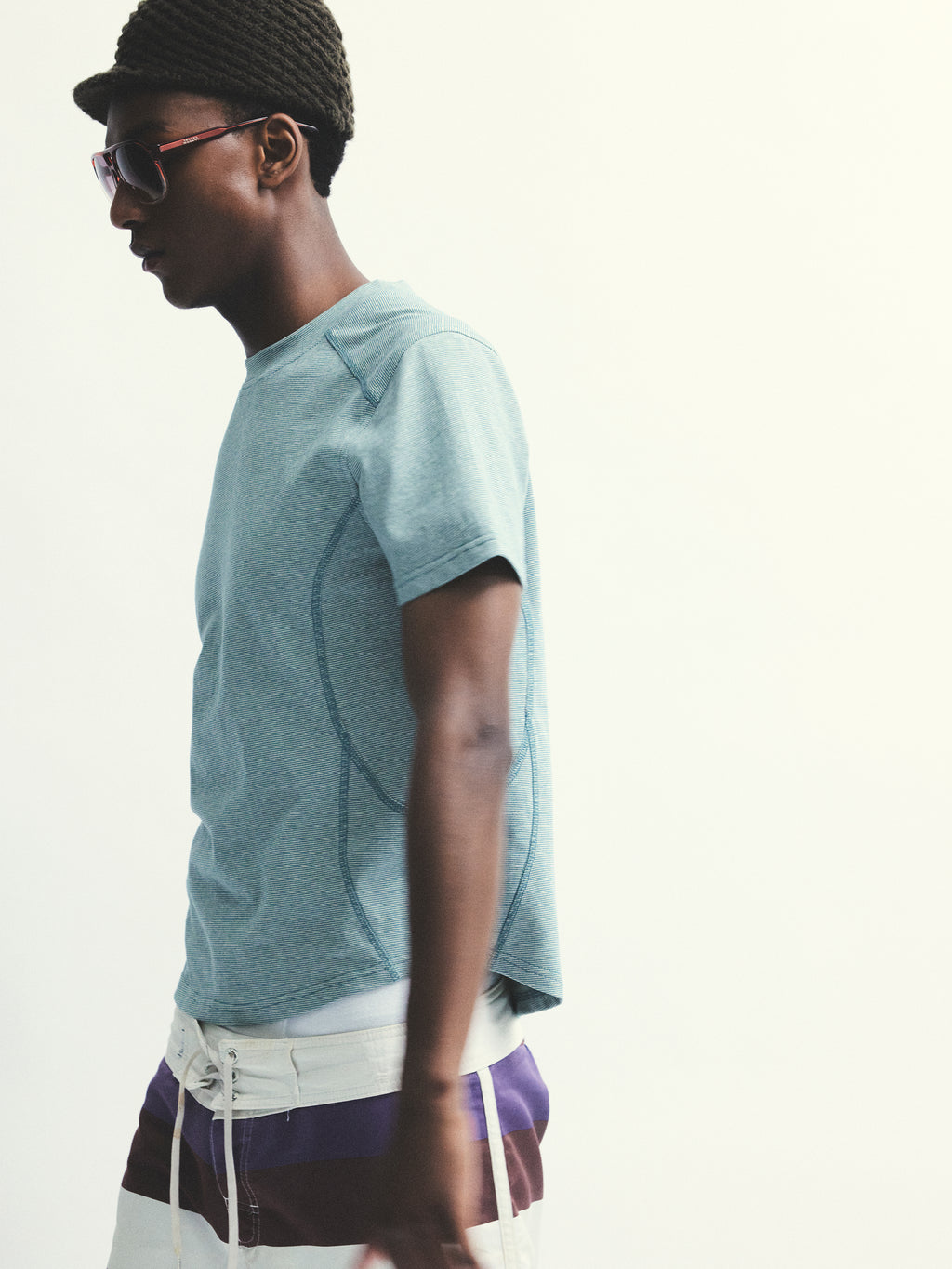 Technical Stripe Tee
